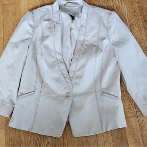 WHBM Cream Blazer 10